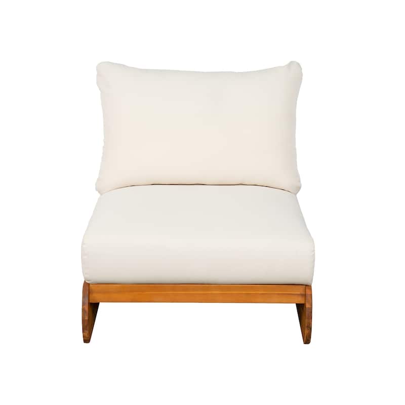 Christopher Knight Home - Solstice Acacia Wood Outdoor Sofa With Dual Chair