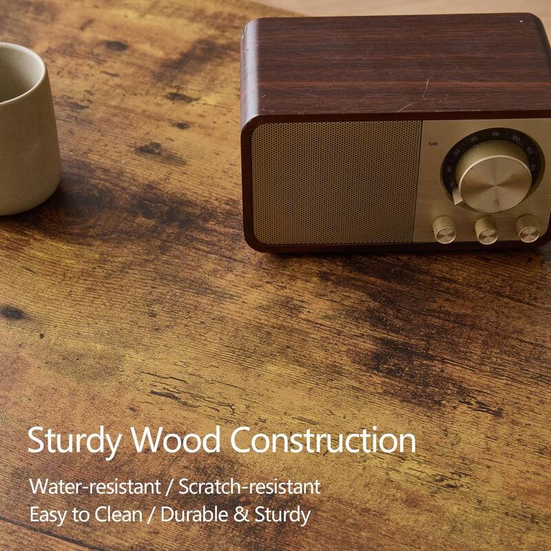 Adjustable Height Coffee Table - Large Storage Compartment - Adjustable Height