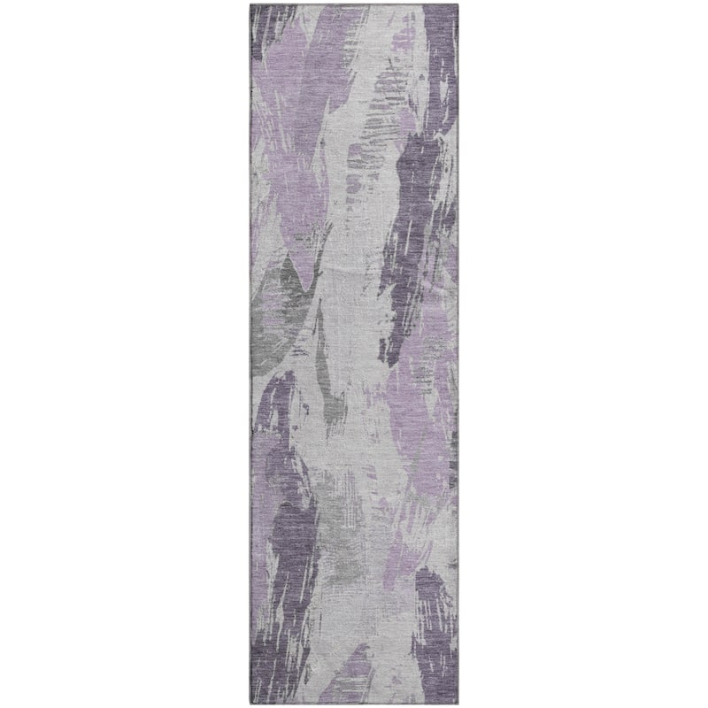 Premium Washable Super Soft Contemporary Strokes Mayfield Rug