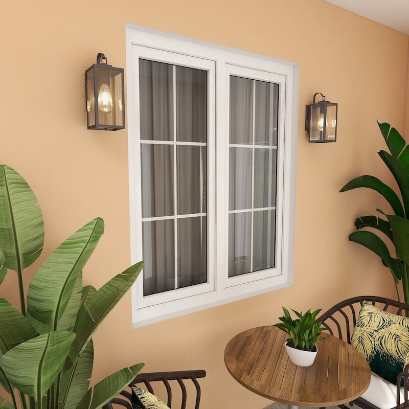 4PK-1 Light Outdoor Matte Black Wall Sconce Lantern - 5"x6.7"x13.78"