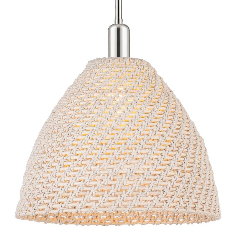 Innovations Lighting 716-1S-NBD-16-NAT Natural Ballston Dome 16" Wide - Polished Nickel