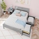 preview thumbnail 17 of 28, Max and Lily Full-Size Bed with Panel Headboard and Storage Drawers