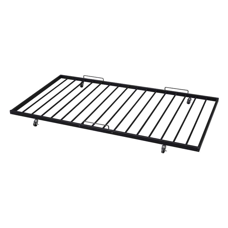 Full XL Over Queen Metal Bunk Bed with Ladder