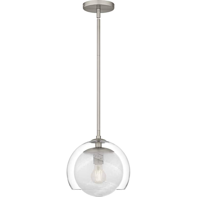Eslinger 1-Light Brushed Nickel Mini Pendant