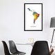 preview thumbnail 13 of 13, iCanvas "Latin America Map" by Michael Tompsett Framed