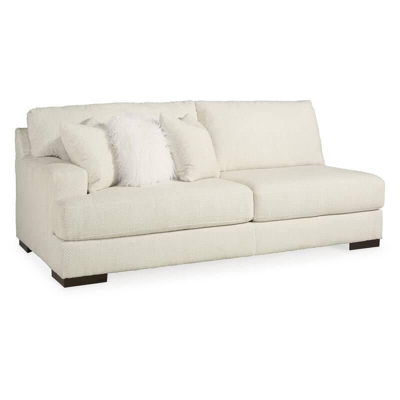 Signature Design by Ashley Zada Ivory 3-Piece Sectional - 130"W x 130"D x 38"H