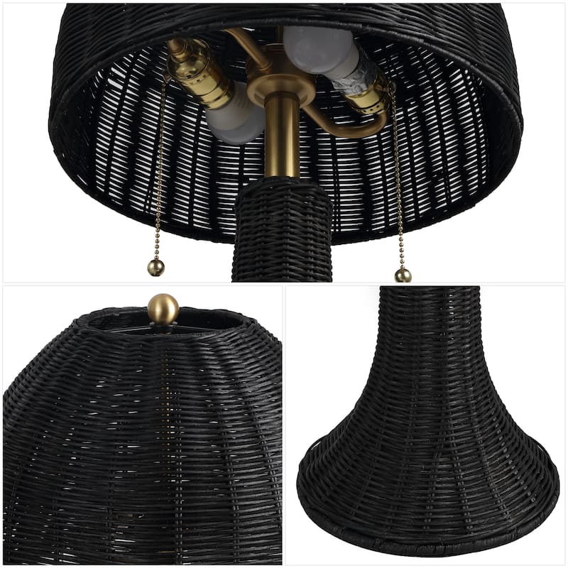Margie 22" Rustic Iron LED Table Lamp, by JONATHAN Y