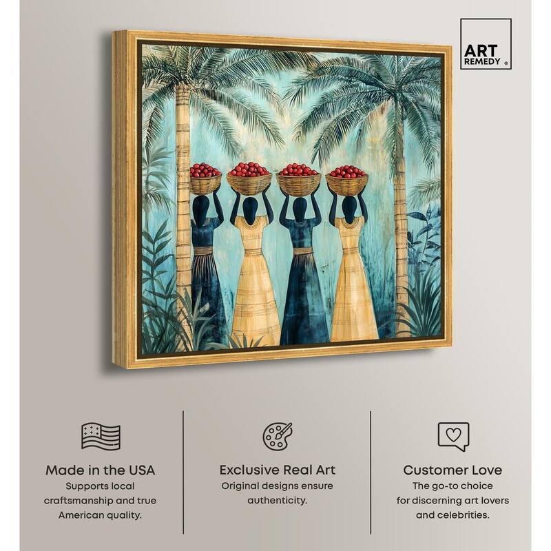 Walk Under Palms Canvas by Art Remedy