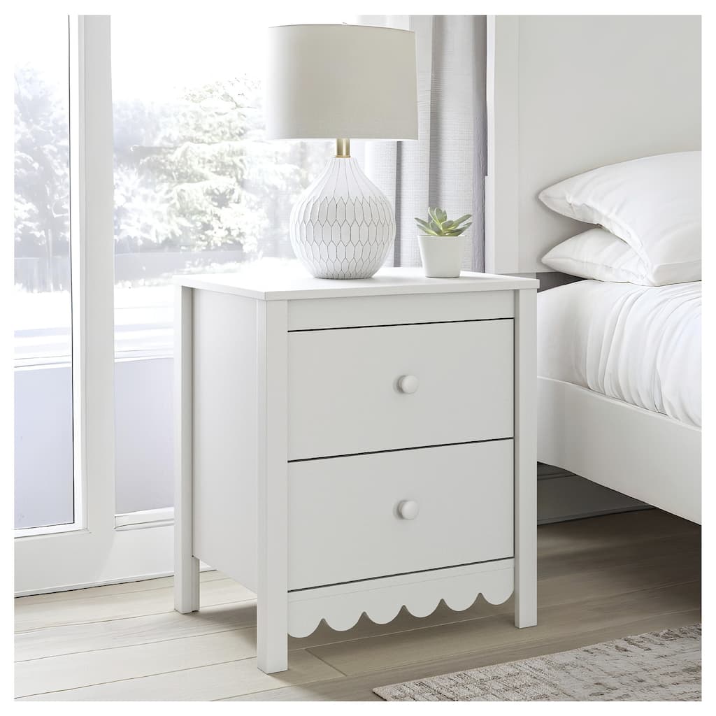 Signature Design by Ashley Hallityn White Nightstand