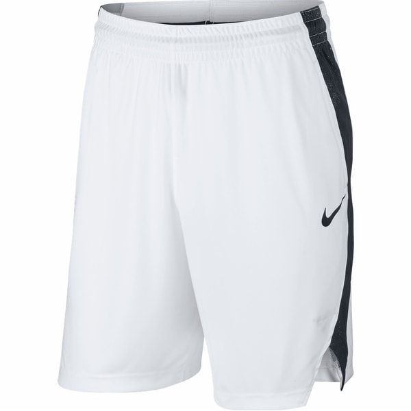 white nike basketball shorts