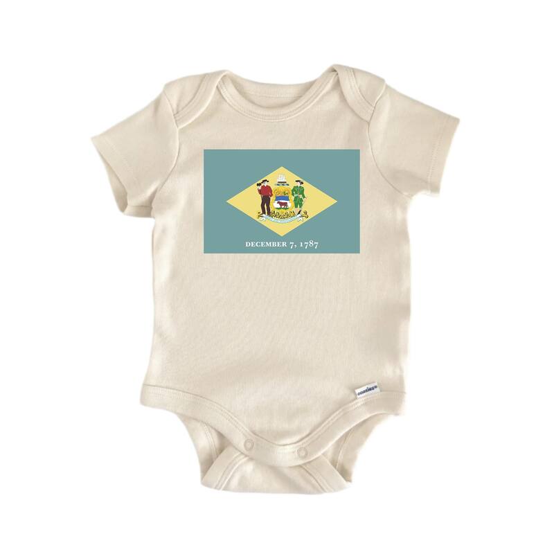 Delaware - Baby Boy Girl Clothes Infant Bodysuit Funny Cute - White - 3-6M