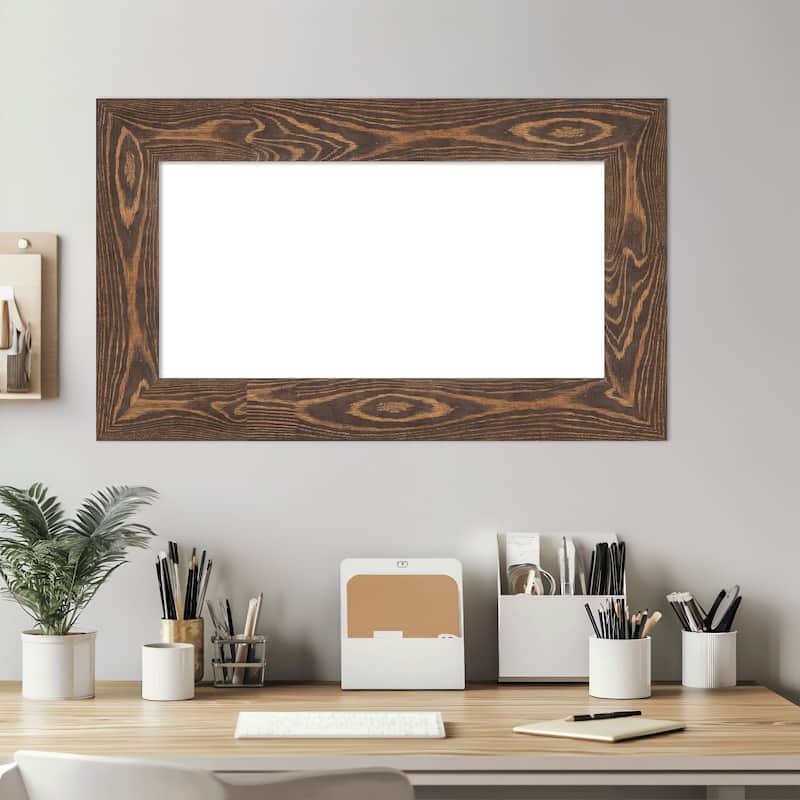 Amanti Art Bridge Black Framed Dry Erase Magnetic Board