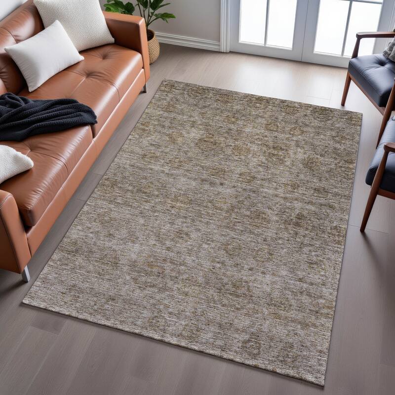 Premium Washable Super Soft Ombre Damask Mayfield Rug