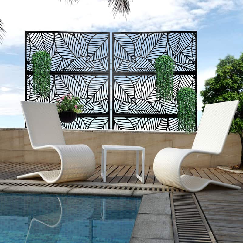 Privacy Screen Free Standing Leaf