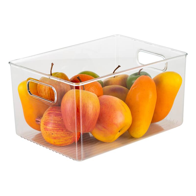 Simplify Large Vertical Stripe Organizer in Clear - 11" x 7.76" x 6"
