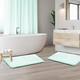 Clara Clark Ultra Soft Plush Bathroom Rug - Non-Slip, Velvet, Memory Foam Bath Mat - Set of 2