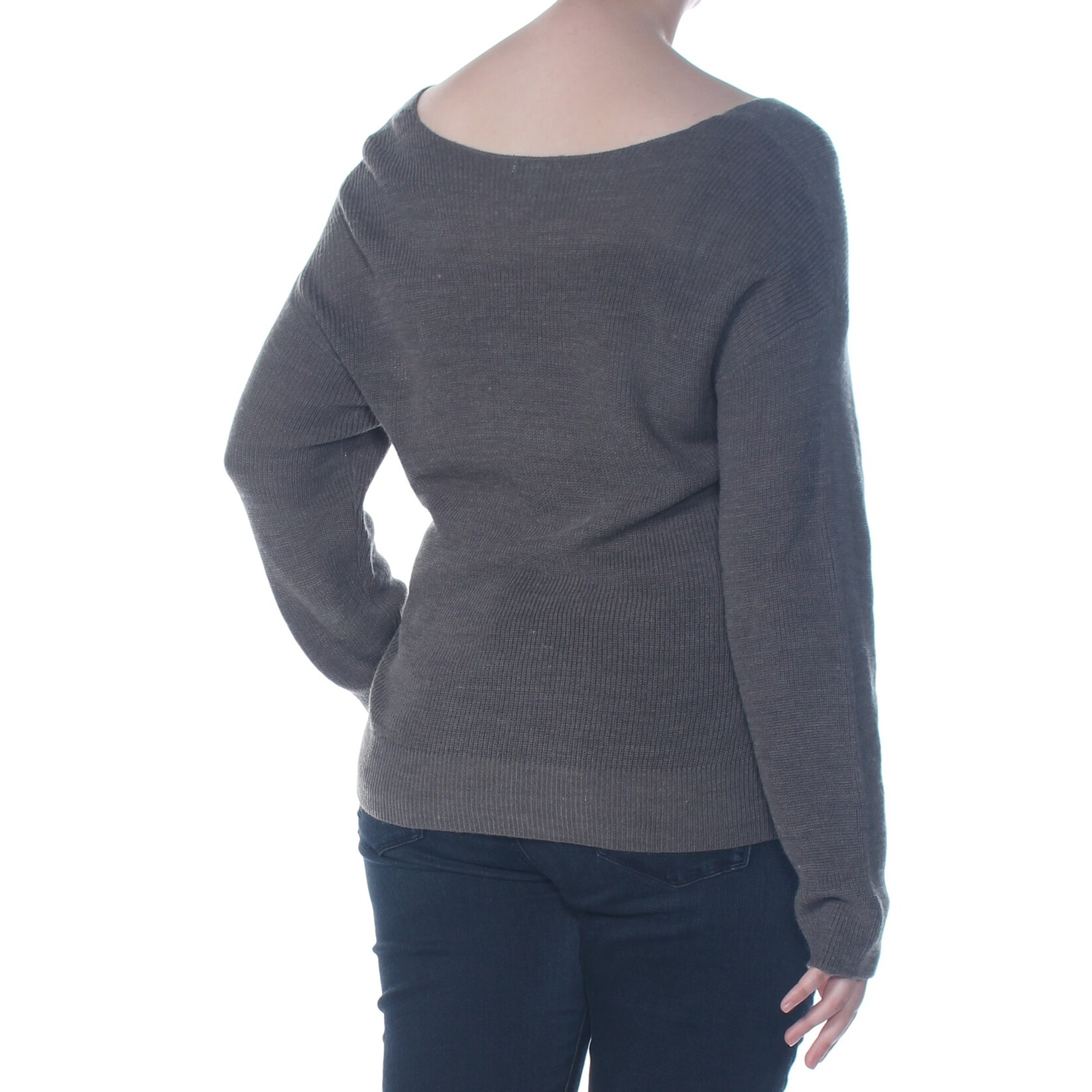 gray v neck sweater