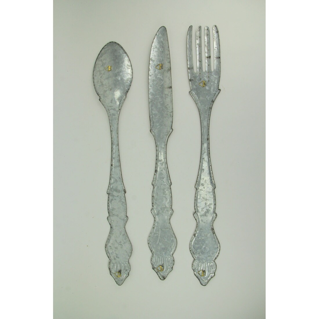 Shop Extra Large Galvanized Metal Fork Spoon Knife Farmhouse