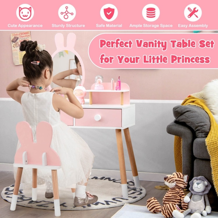 Mirror chair best sale set