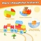 preview thumbnail 5 of 8, Gymax 150 Pcs Toddler Building Blocks Toy Stacking Block Set for 3+