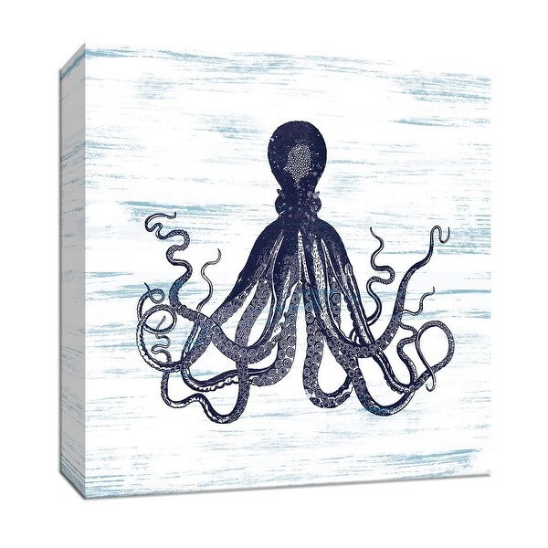 PTM Images 9-146922 PTM Canvas Collection 12" x 12" - "Octopus" Giclee Sea Animals Art Print on Canvas