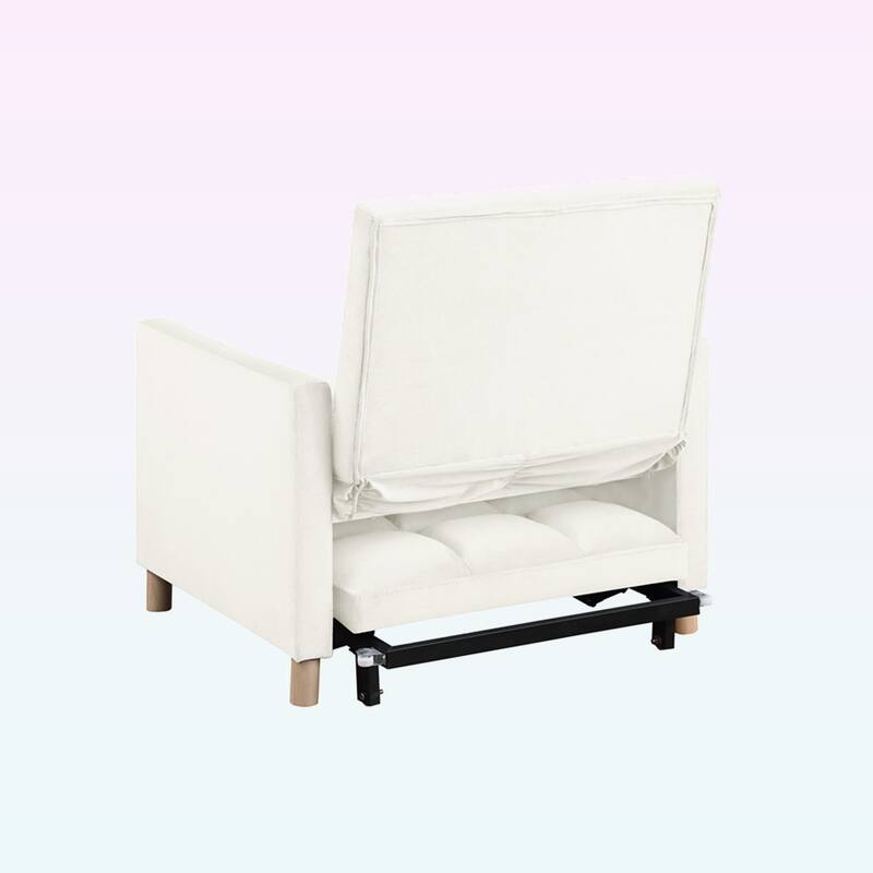 Modern Convertible Sleeper Sofa Chair Bed with Pillow