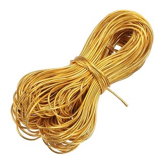 71 Yard Metallic Cord,2mm(0.08inch) Silver Elastic Strings Stretch Rope ...