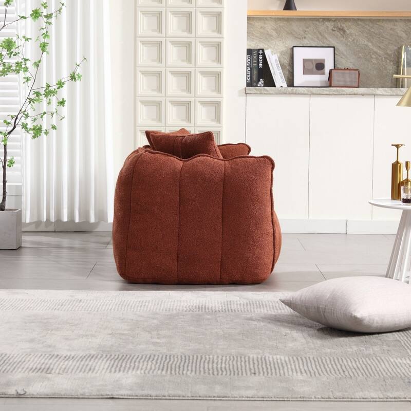 66.1''W Soft beanbag chair with high resilience foam