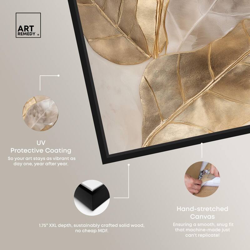 Golden Boughs Canvas by Art Remedy