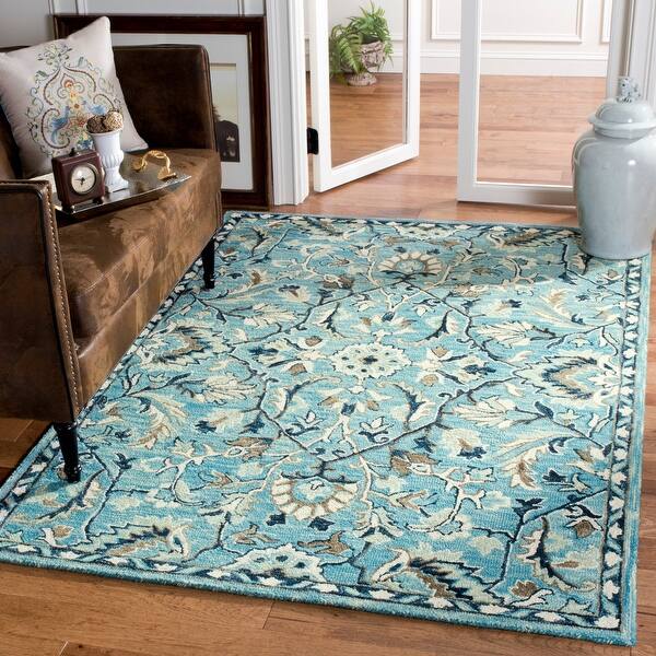 Shop Safavieh Handmade Blossom Rosalee Modern Floral Wool Rug Overstock 25726015