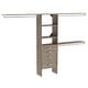 preview thumbnail 13 of 15, ClosetMaid SuiteSymphony 4-Drawer 25-Inch Closet Organizer Natural Gray