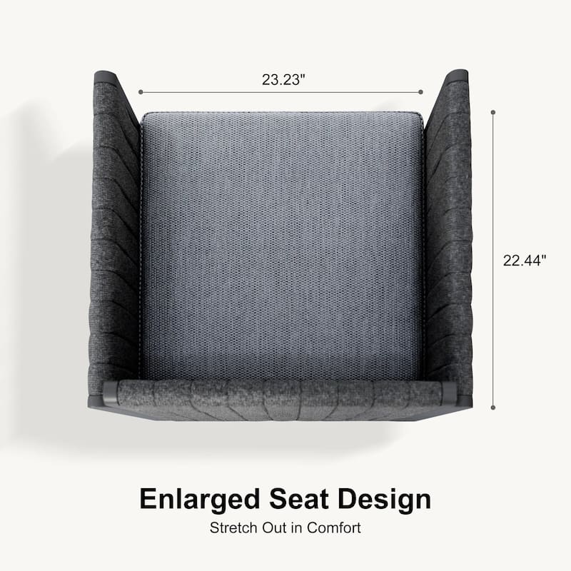 PURPLE LEAF Sanori Patio Dining Set Modern Large Weather-Resistant Table and Aluminum Chairs