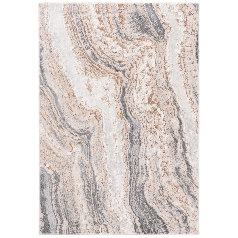 SAFAVIEH Aura Arzu Modern & Contemporary Rug - 5'3" x 7' - Beige/Dark Grey