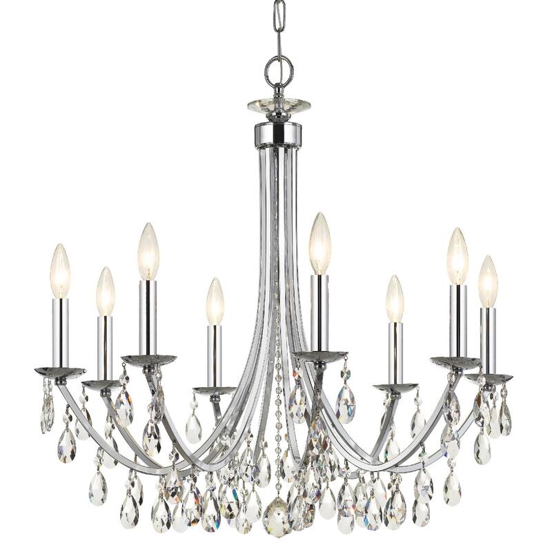 Crystorama Lighting Group Bridgehampton 8 Light 28" Wide Crystal