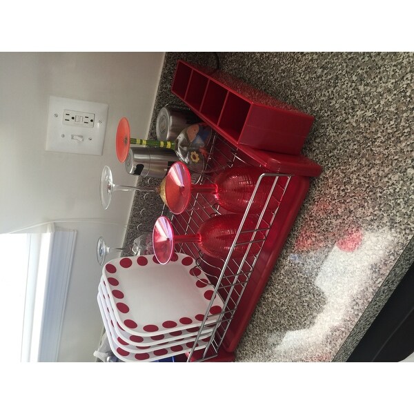 Top Product Reviews For Kitchenaid Classic 3 Piece Red Dish Rack 10575033 Overstock The shape and size works great for our family. overstock com