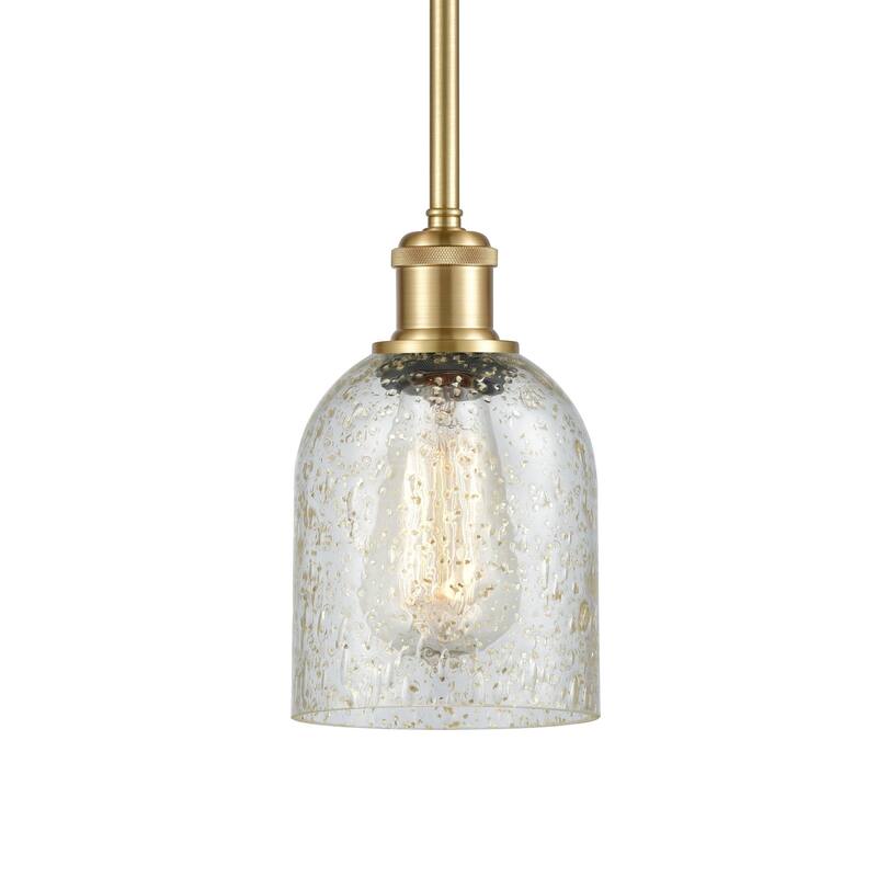 Innovations Lighting 516-1S-10-5 Caledonia Pendant Caledonia 5" Wide - Mica / Satin Gold