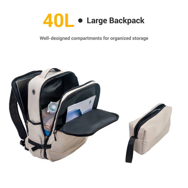 9-Piece Set ABS+PC Hardshell Carry on Luggage Set with bags
