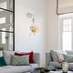 preview thumbnail 3 of 9, Rennnsan 5-Speed 5-Blade Mid-Century Modern Silver Metal & Natural Wood-Tone Plastic Ceiling Fan with Remote for Living Room