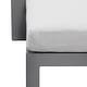 preview thumbnail 50 of 62, Benton Modern Aluminum Lounge Outdoor Double Chaise with Cushion - N/A