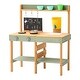 preview thumbnail 1 of 9, Natural-Green Cedar Wood Outdoor Mud Kitchen Playset for Kids - 15.4” D x 30” W x 36” H Natural-Green