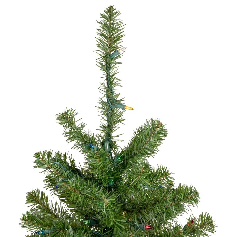 5' Medium Canadian Pine Artificial Christmas Tree Multicolor Lights - 5 Foot