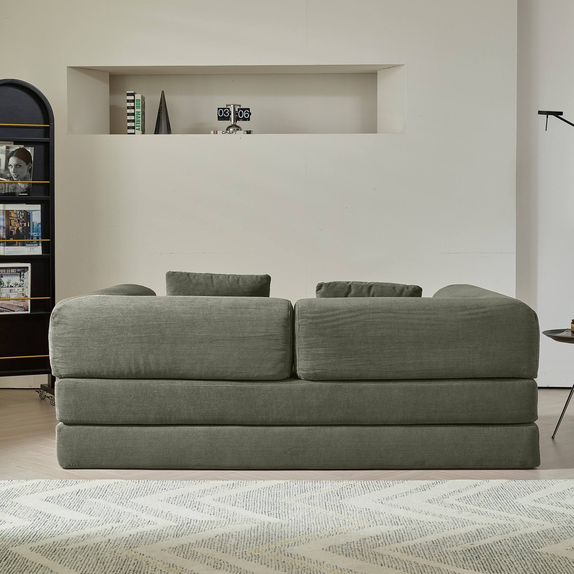 JASIWAY Modern Vintage Convertible Sleeper Sofa Bed - Overstock