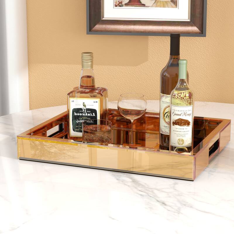 Mirror Glam Tray Decorative Tray
