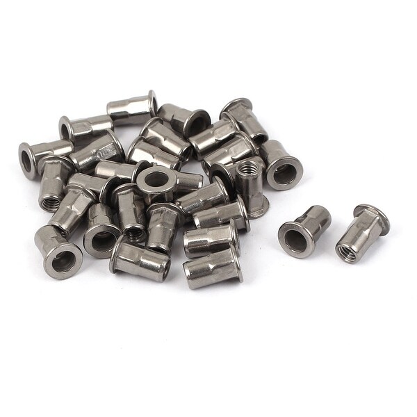 Shop M5 304 Stainless Steel Rivet Nut Rivnut Insert Nutsert Silver