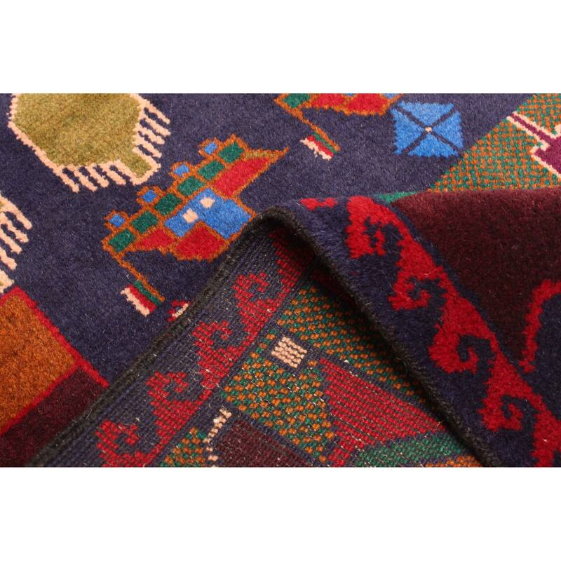 ECARPETGALLERY Hand-knotted Teimani Red Wool Rug - 2'11 x 4'11