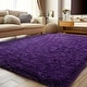 preview thumbnail 94 of 126, Large Shaggy Home Decor Carpets Fluffy Area Rugs for Living Room Bedroom deep purple - 5'x8' - Rectangle