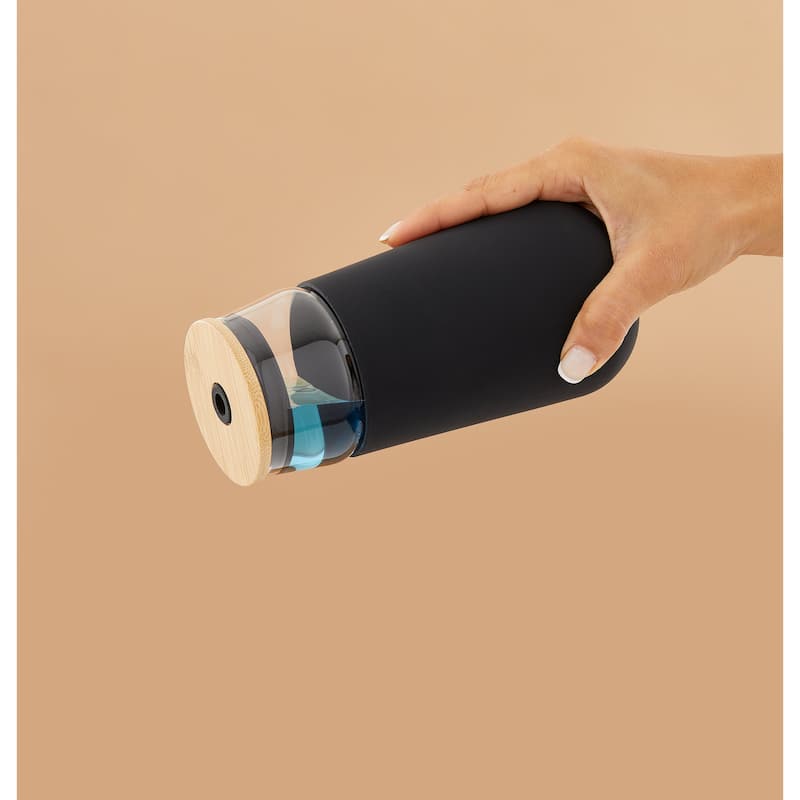 JoyJolt Glass Drinking Cup, Tumbler with Straw & Non Slip Silicone Sleeve - 20 oz - 20 oz