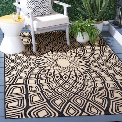 SAFAVIEH Courtyard Marylyn Indoor/ Outdoor Waterproof Patio Backyard Rug