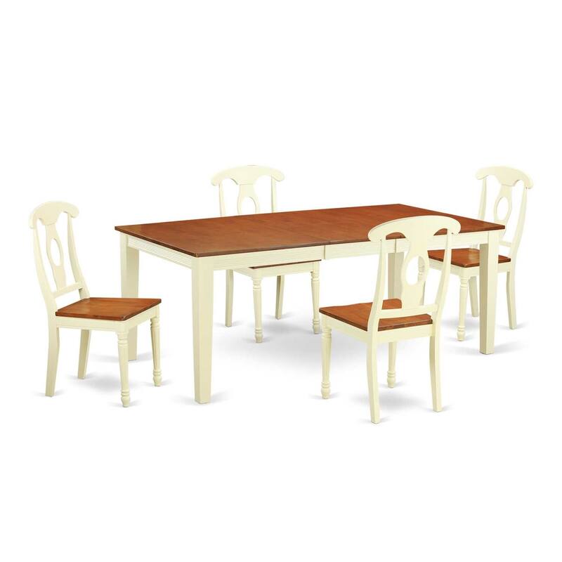 Antique Dining Set - Wood Table & Chairs - Kitchen Dinette Set - Farmhouse Style Furniture