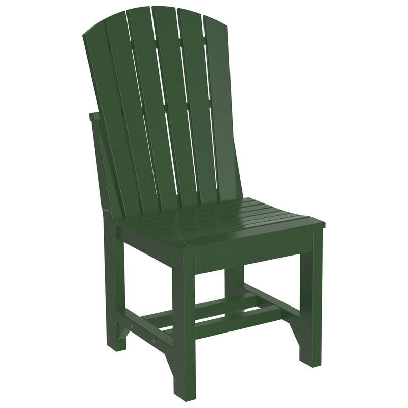 Set of 4 Poly Lumber Adirondack Dining Chairs